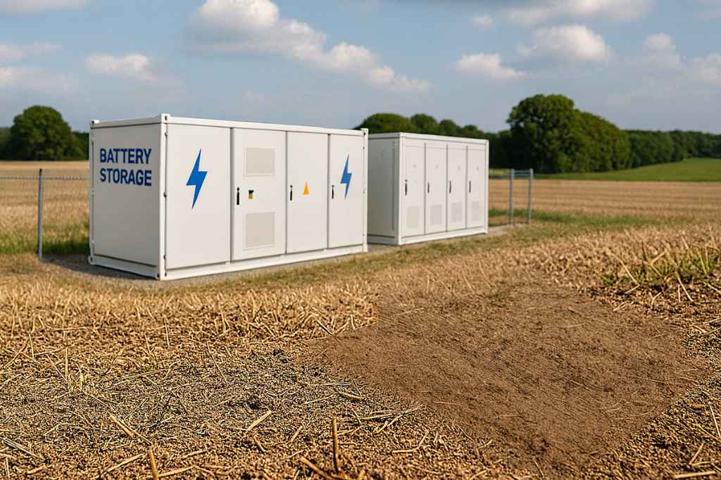 Grundstueck für Batteriespeicher