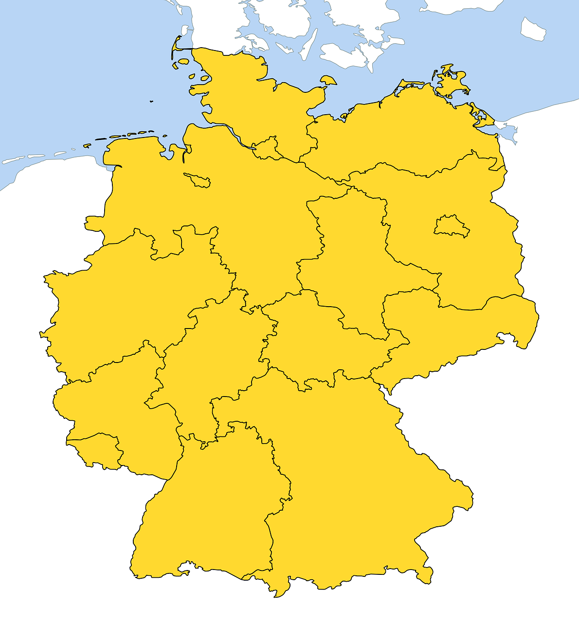Karte von Deutschland
